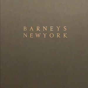 Barney’s of New York silver velvet boot